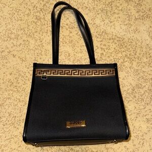 Versace Black Tote with Gold Accents - Never Used - Brand New
